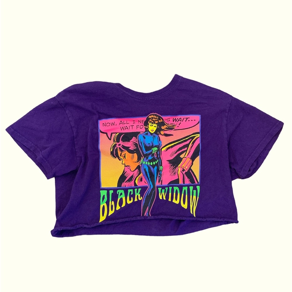 Marvel black widow crop top